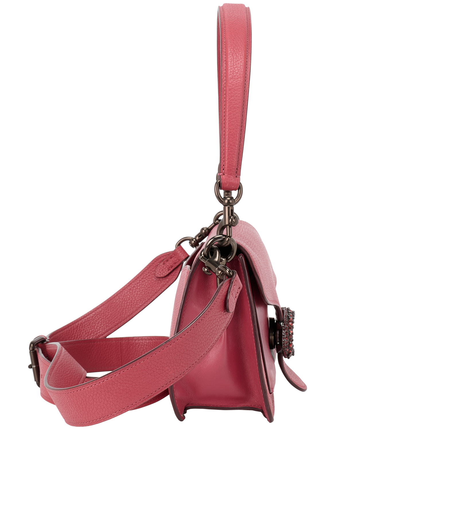 Tabby Shoulder Bag 26, &pound;250, Handbags, Pink, Leather, Side view